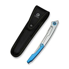 Civivi Shawka Folding Fillet Knife Silver And Blue Aluminum Handle Çakı