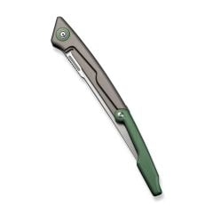 Civivi Shawka Folding Fillet Knife Gray And Green Aluminum Handle Çakı