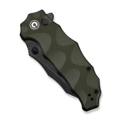 Civivi Natterjack Flipper & Thumb Stud & Button Lock Knife Milled OD Green G10 Handle Çakı