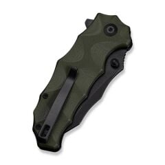Civivi Natterjack Flipper & Thumb Stud & Button Lock Knife Milled OD Green G10 Handle Çakı