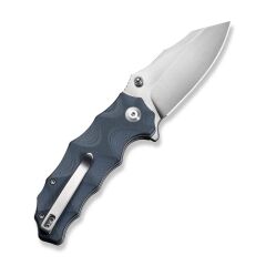 Civivi Natterjack Flipper & Thumb Stud & Button Lock Knife Milled Neutral Blue G10 Handle Çakı