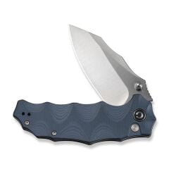 Civivi Natterjack Flipper & Thumb Stud & Button Lock Knife Milled Neutral Blue G10 Handle Çakı