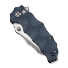 Civivi Natterjack Flipper & Thumb Stud & Button Lock Knife Milled Neutral Blue G10 Handle Çakı