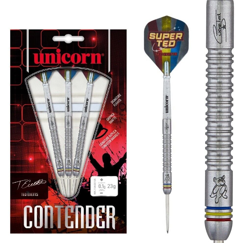 Unicorn Contender - Ted Evetts Phase 2 % 90 Naturel Tungsten Çelik Uçlu Dart Oku
