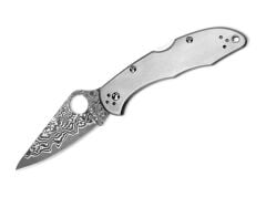 Spyderco Delica 4 Titanium Damascus Çakı