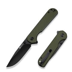 Sencut Aetheris Flipper & Thumb Stud Knife OD Green G10 Handle Çakı
