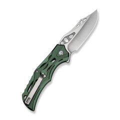 Civivi Biophase Flipper & Button Lock Knife Green Aluminum Handle Çakı