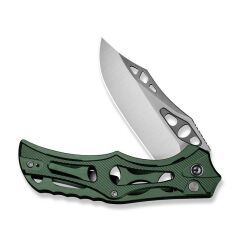 Civivi Biophase Flipper & Button Lock Knife Green Aluminum Handle Çakı