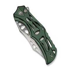 Civivi Biophase Flipper & Button Lock Knife Green Aluminum Handle Çakı