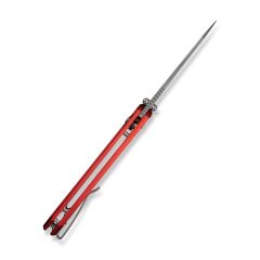 Civivi Pragma Prime Thumb Stud & Button Lock Knife Red Aluminum Handle Çakı
