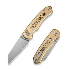 Civivi Pragma Prime Thumb Stud & Button Lock Knife Champagne Aluminum Handle Çakı