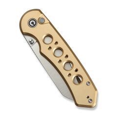 Civivi Pragma Prime Thumb Stud & Button Lock Knife Champagne Aluminum Handle Çakı