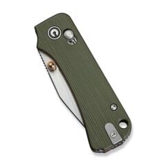 Civivi Baby Banter 2-TG Thumb Stud & Crossbar Lock Knife Green & Red G10 Handle Çakı