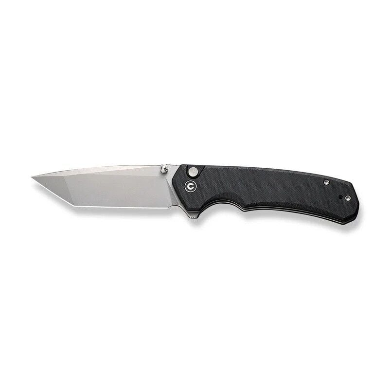 Civivi Button Lock Brazen Flipper & Thumb Stud Knife Black G10 Handle Çakı