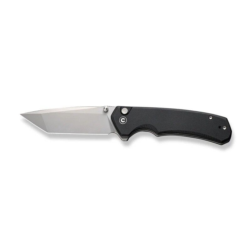 Civivi Button Lock Brazen Flipper & Thumb Stud Knife Black G10 Handle Çakı