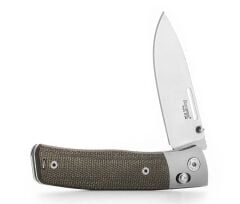 Lionsteel NiNi - Green Canvas - Titanium Bolster Çakı