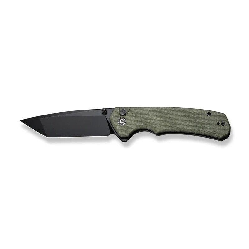 Civivi Button Lock Brazen Flipper & Thumb Stud Knife OD Green G10 Handle Çakı