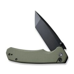 Civivi Button Lock Brazen Flipper & Thumb Stud Knife OD Green G10 Handle Çakı