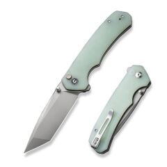 Civivi Button Lock Brazen Flipper & Thumb Stud Knife Naturel G10 Handle Çakı