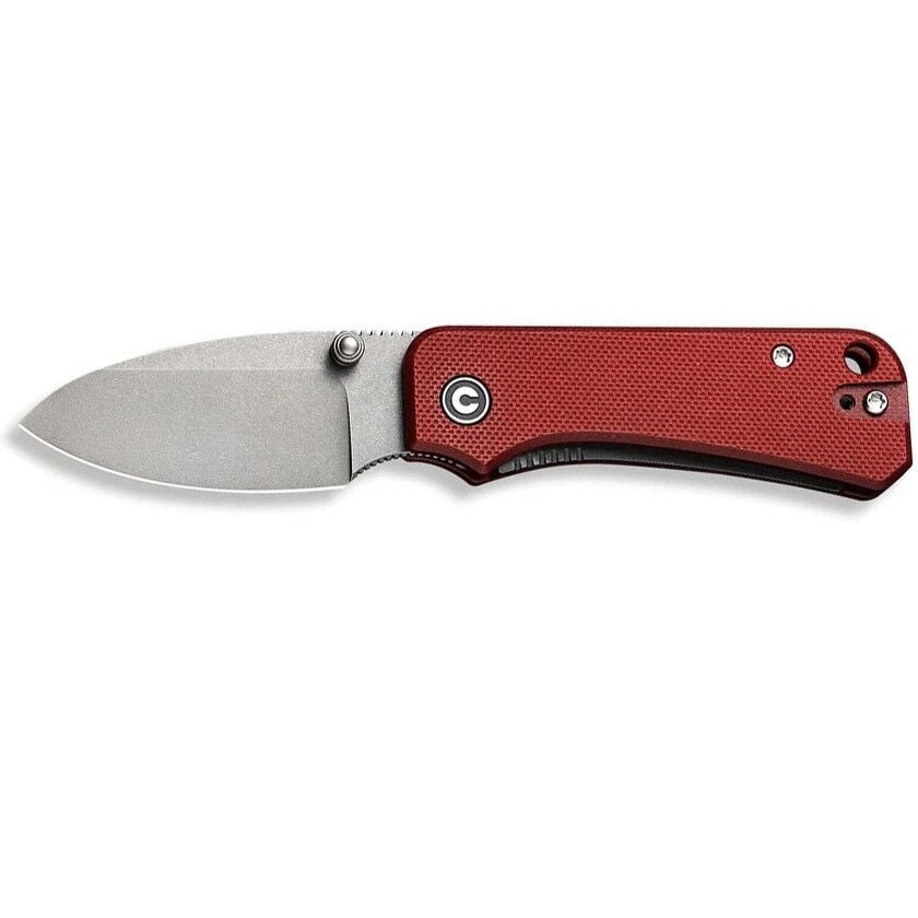 Civivi Baby Banter Thumb Stud Knife Burgundy G10 Handle Çakı