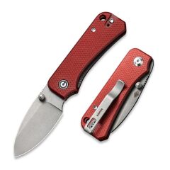 Civivi Baby Banter Thumb Stud Knife Burgundy G10 Handle Çakı