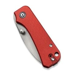 Civivi Baby Banter Thumb Stud Knife Burgundy G10 Handle Çakı