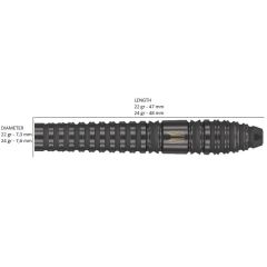 Target Bolid Void 03 % 90 Tungsten SP Çelik Uçlu Dart Oku