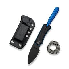 Civivi Baby Banter Fixed Blade Knife Black & Blue G10 Handle Bıçak