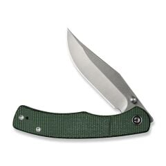 Civivi Clingman Front Flipper & Thumb Stud Knife Micarta Green Handle Çakı