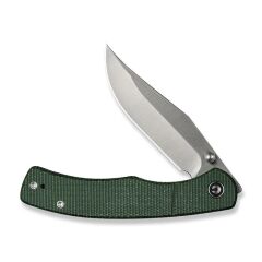 Civivi Clingman Front Flipper & Thumb Stud Knife Micarta Green Handle Çakı