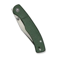 Civivi Clingman Front Flipper & Thumb Stud Knife Micarta Green Handle Çakı