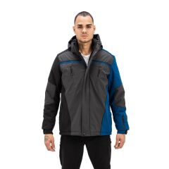 Exuma Kapşonlu Kayak Montu L - Gri - Mavi