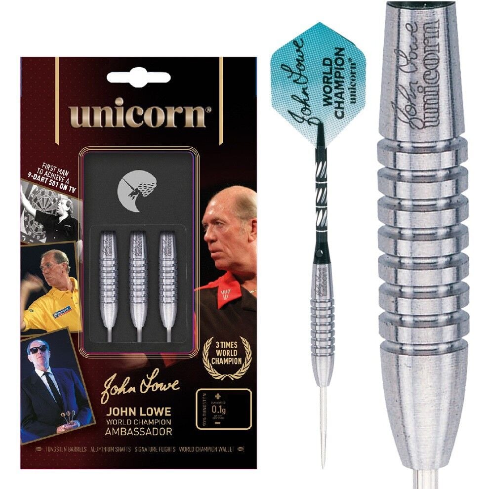 Unicorn John Lowe World Champion Ambassador % 90 Tungsten Çelik Uçlu Dart Oku