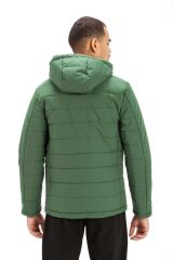 Exuma Kapşonlu Kış Montu L - Yeşil