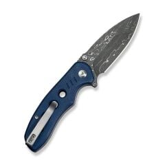 Civivi Triptych Flipper & Thumb Stud & Button Lock Knife Damascus Micarta Handle Çakı