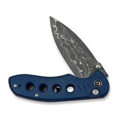 Civivi Triptych Flipper & Thumb Stud & Button Lock Knife Damascus Micarta Handle Çakı