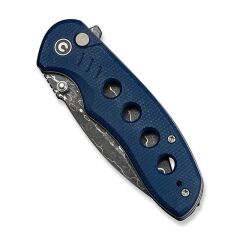 Civivi Triptych Flipper & Thumb Stud & Button Lock Knife Damascus Micarta Handle Çakı