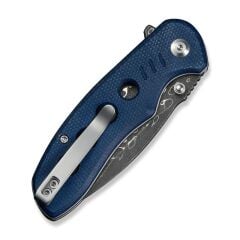 Civivi Triptych Flipper & Thumb Stud & Button Lock Knife Damascus Micarta Handle Çakı