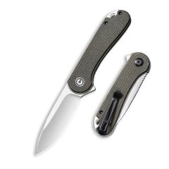 Civivi Elementum Flipper Knife Green Micarta Handle Çakı