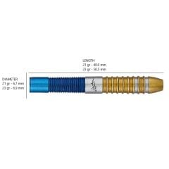 Unicorn Gary Anderson Duo % 90 Tungsten Çelik Uçlu Dart Oku