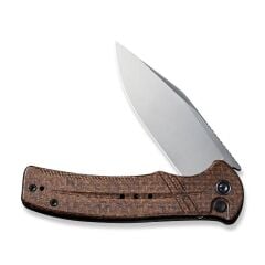 Civivi Cogent Flipper & Button Lock Knife Brown Micarta Handle Çakı