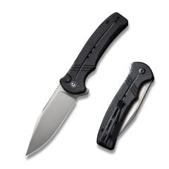 Civivi Cogent Flipper & Button Lock Knife Black Micarta Handle Çakı