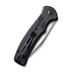 Civivi Cogent Flipper & Button Lock Knife Black Micarta Handle Çakı