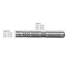 Unicorn James Wade - The Machine % 90 Tungsten Çelik Uçlu Dart Oku