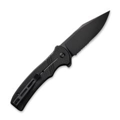 Civivi Cogent Flipper & Button Lock Knife Blackwashed Serrated Black G10 Handle Çakı