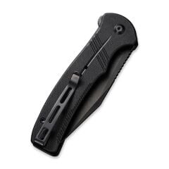 Civivi Cogent Flipper & Button Lock Knife Blackwashed Serrated Black G10 Handle Çakı