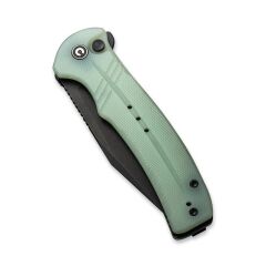 Civivi Cogent Flipper & Button Lock Knife Blackwashed Serrated  Naturel G10 Handle Çakı