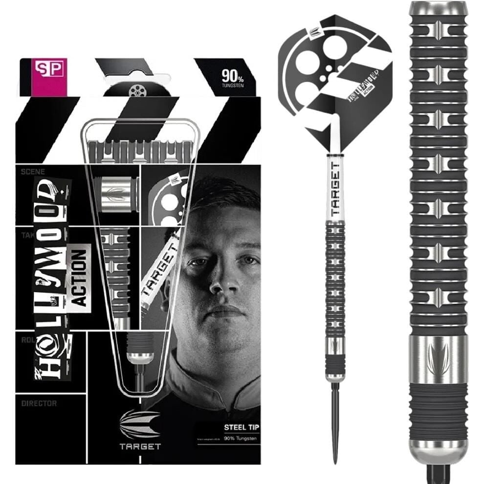 Target Hollywood Action % 90 Tungsten SP Çelik Uçlu Dart Oku