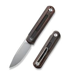 Civivi Foldis Slip Joint & Top Flipper Knife Black Hand Rubbed Copper Handle Çakı