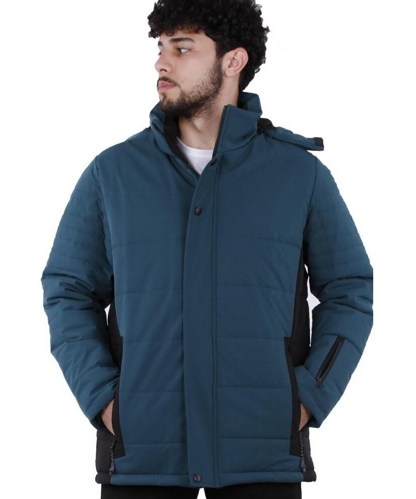 Exuma Kapşonlu Kayak Montu M - Mavi